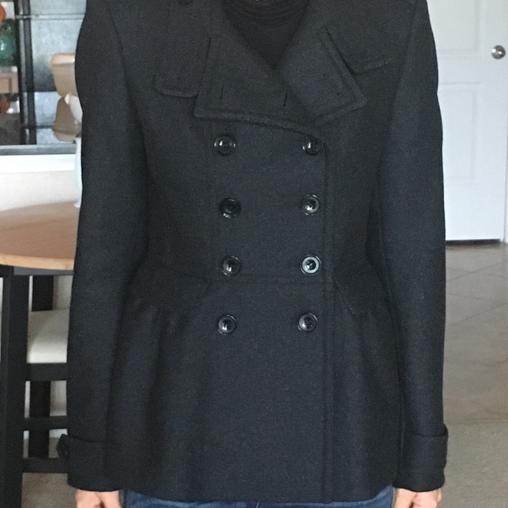 Burberry wool peacoast grey size 8
